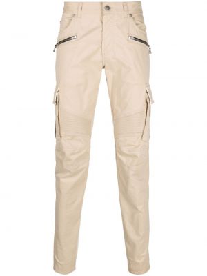 Памучни панталон с цип Balmain