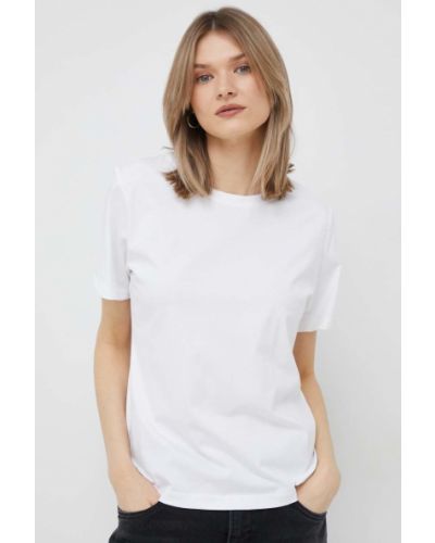 Koszulka bawełniana Calvin Klein biała