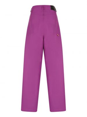 Rovné kalhoty Bally fialové