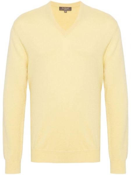 Kašmírový sveter N.peal žltá