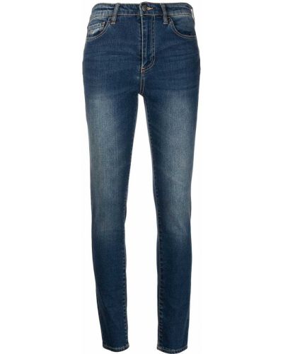 Slank høy midje stretch jeans Armani Exchange blå