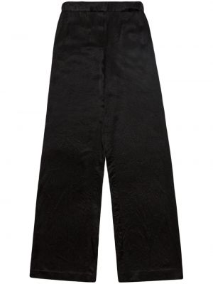 Pantaloni de mătase cu croială lejeră Jason Wu negru