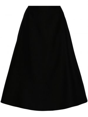 Vlněné midi sukně Jnby černé