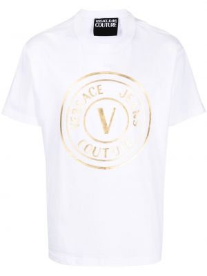 Tricou cu imagine Versace Jeans Couture alb