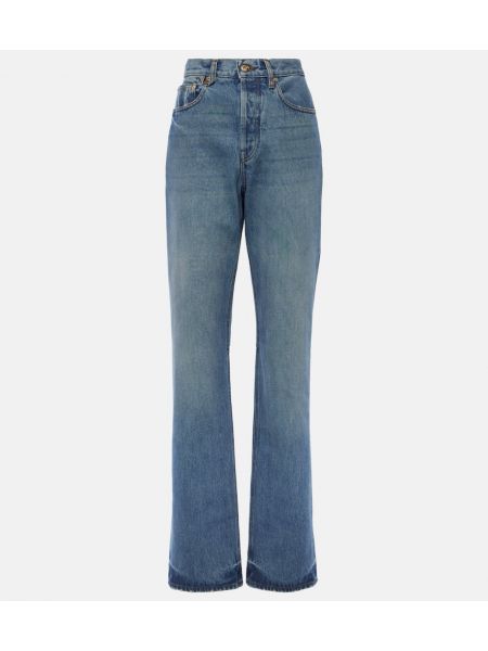 Højtaljet straight jeans Jacquemus blå