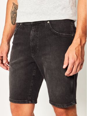 Priliehavé džínsové šortky s vreckami Wrangler sivá