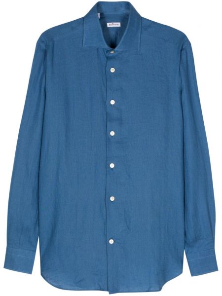 Košeľa Kiton modrá