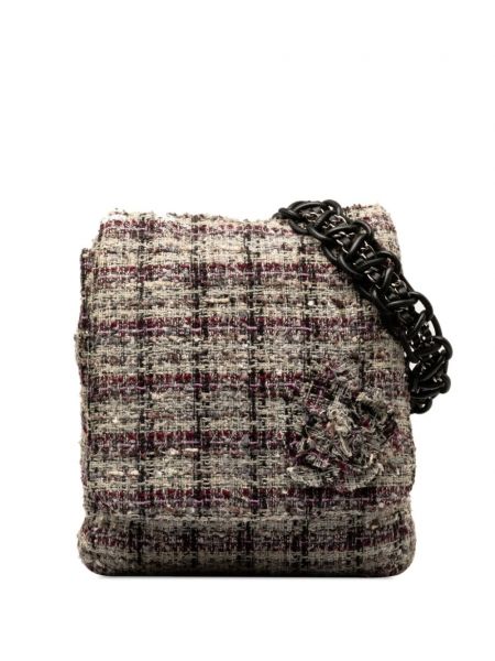Tweed crossbody táska Chanel Pre-owned szürke