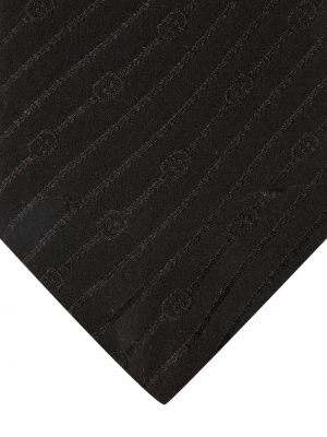 Krepová hedvábná kravata Gucci černá