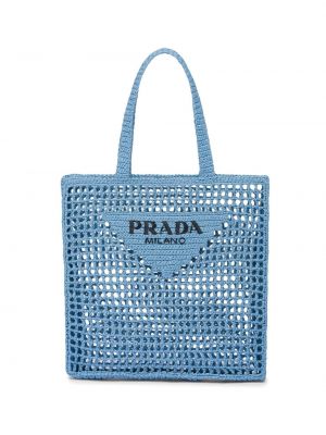 Плетени шопинг чанта Prada