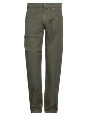 Pantalones de algodón Moschino verde