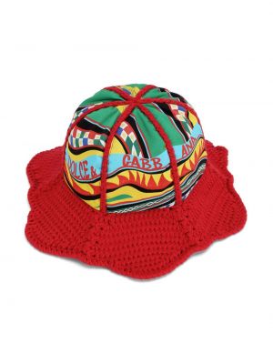 Mütze mit print Dolce & Gabbana rot