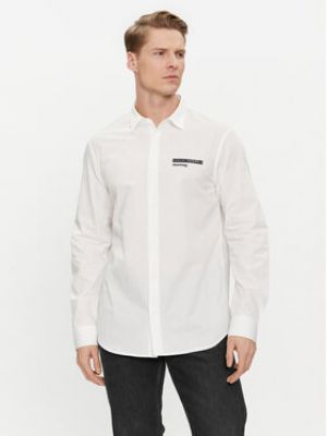 Slim fit košile Armani Exchange bílá