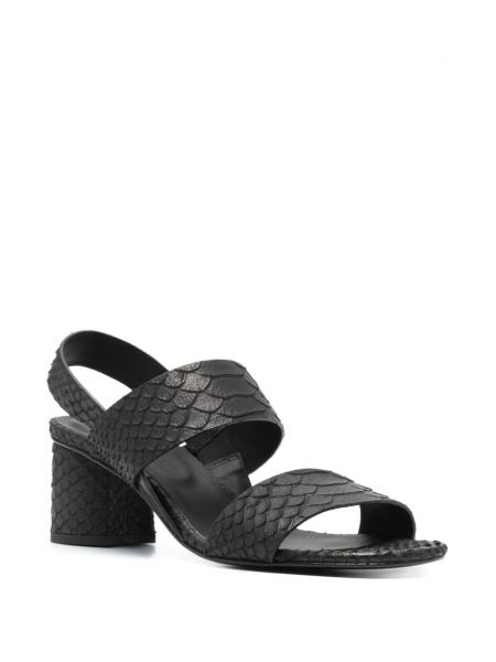 Kožené sandály Del Carlo černé