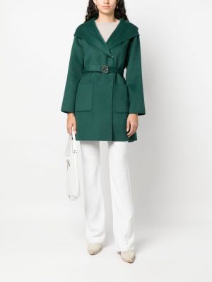 Kabát s kapucí Ermanno Firenze zelený