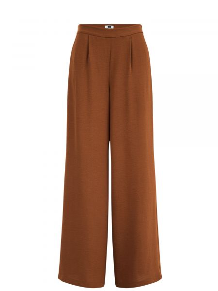 Pantaloni plissettati We Fashion marrone
