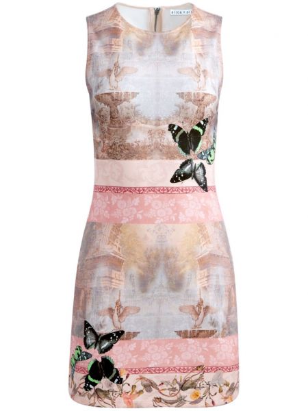 Φόρεμα με σχέδιο Alice + Olivia ροζ