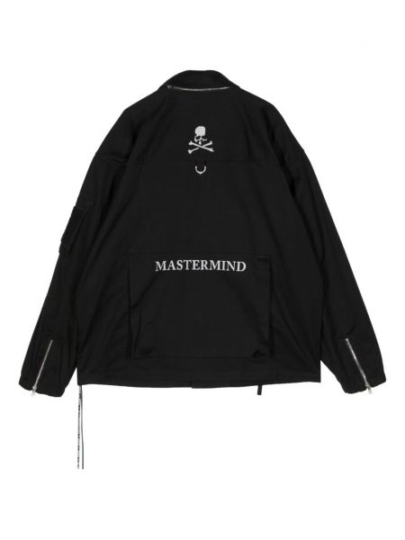 Haftowana kurtka bawełniana Mastermind World czarna