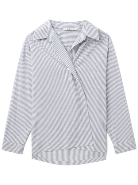 Asymetrická bavlnená košeľa B+ab sivá