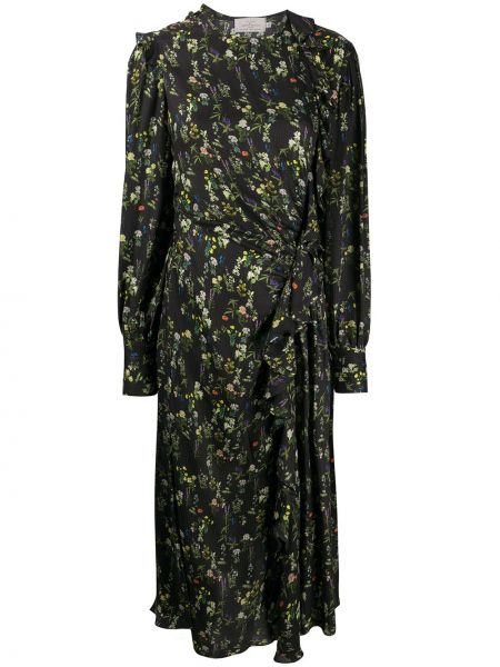 Trykt floral dress Preen By Thornton Bregazzi svart