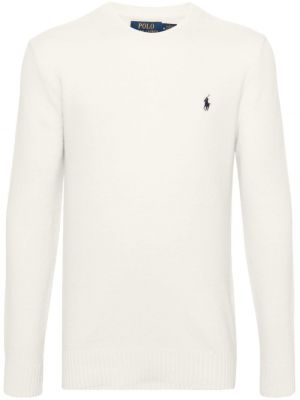 Пуловер бродиран Polo Ralph Lauren бяло