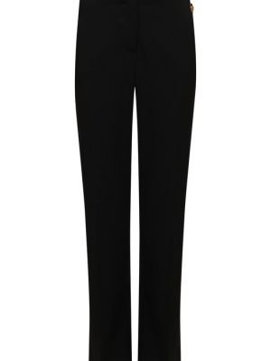 Черные шерстяные брюки Versace