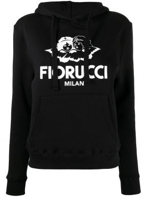 Bomull hettegenser Fiorucci svart