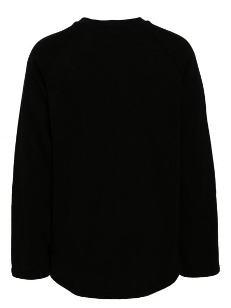 Bavlněný svetr s kulatým výstřihem By Walid černý