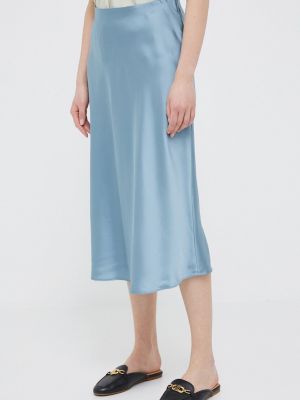 Midi suknja Lauren Ralph Lauren plava