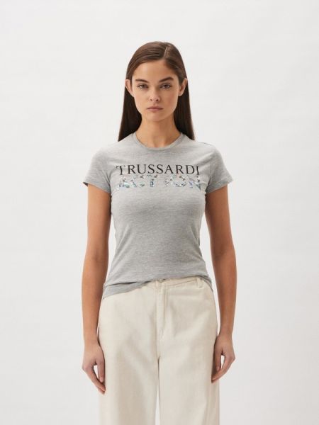 Серая футболка Trussardi Action