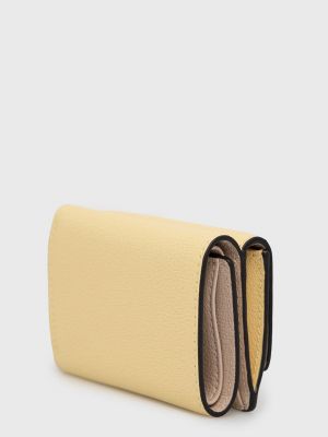 Шкіряний гаманець Furla, жовтий