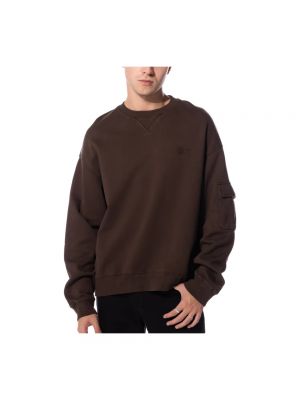 Sweter z kieszeniami Patta brązowy