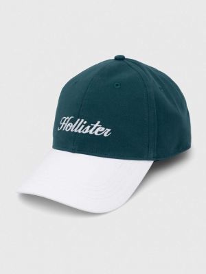 Șapcă din bumbac Hollister Co. verde