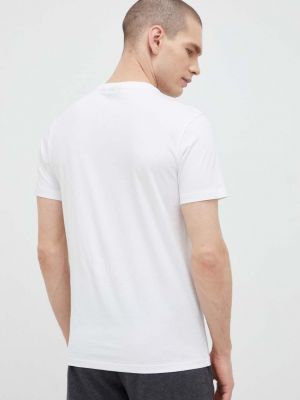 Белая однотонная хлопковая футболка Napapijri