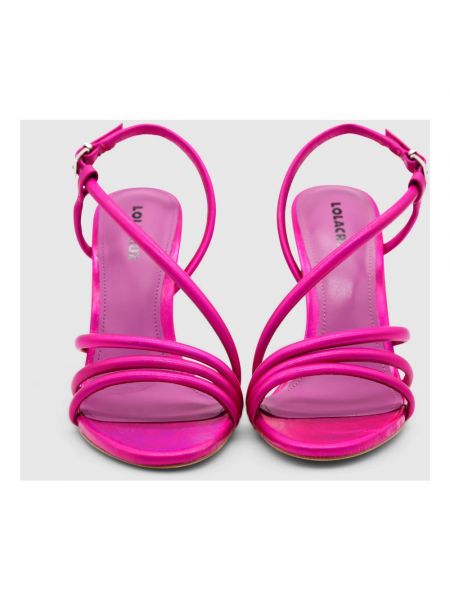 Leder sandale Lola Cruz pink