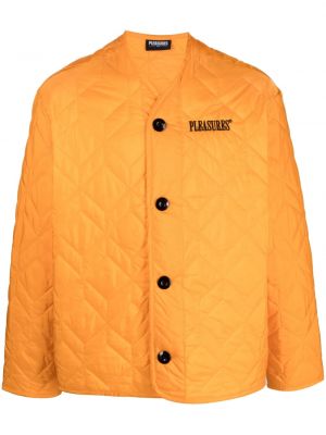 Prešita jakna Pleasures oranžna