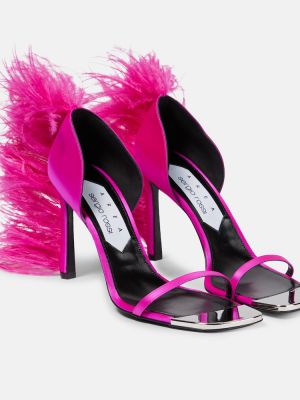 Sandale mit federn Area pink