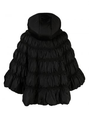 Péřová bunda s kapucí Chloé černá