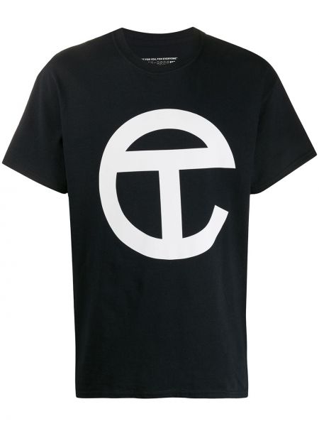 Camiseta con estampado Telfar negro