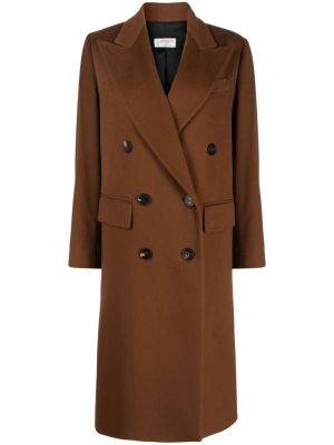 Cappotto di lana Alberto Biani marrone