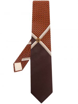 Hedvábná kravata s potiskem s abstraktním vzorem Pierre Cardin Pre-owned