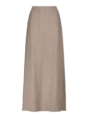 Kašmírové dlouhá sukně Altuzarra béžové
