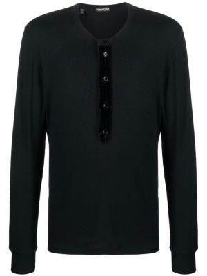 T-shirt a maniche lunghe Tom Ford nero