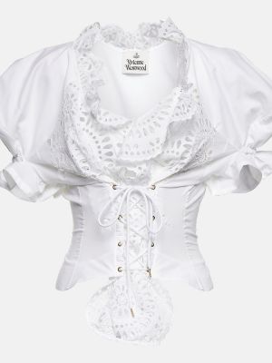 Haut en coton Vivienne Westwood blanc