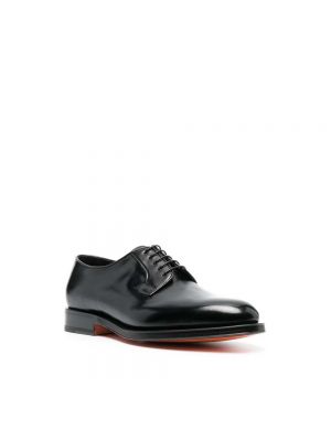 Zapatos derby de cuero Santoni negro