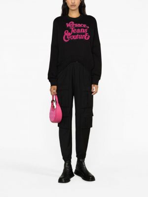 Bavlněný svetr s výšivkou Versace Jeans Couture