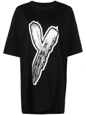 T-krekls ar apdruku Y-3 melns