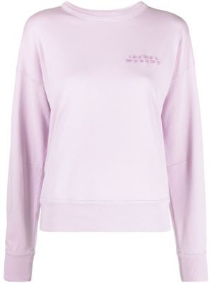 Sweatshirt mit stickerei Isabel Marant lila