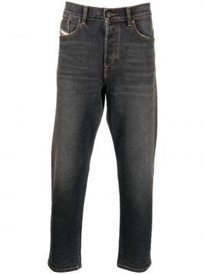 Tapered fit jeans Diesel svart