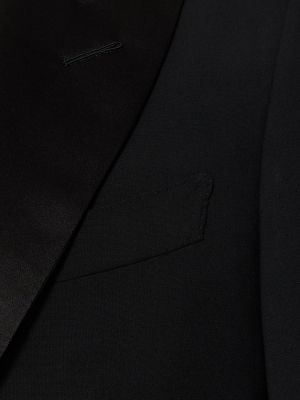 Gyapjú öltöny Tom Ford fekete